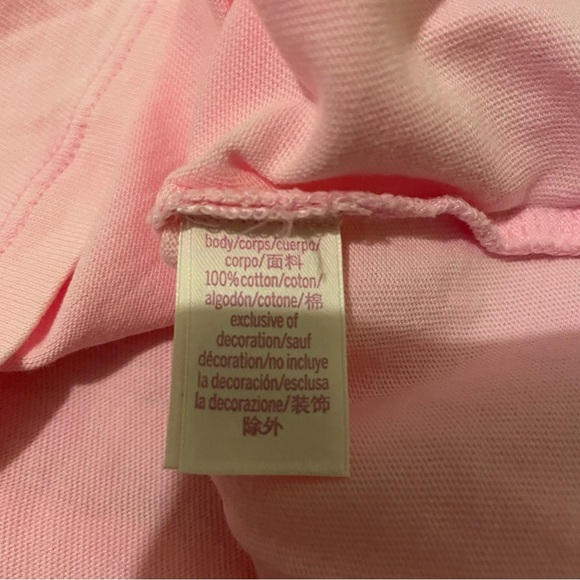 PINK X LOVESHACKFANCY bling dog tee X-small NWT - Picture 9 of 9